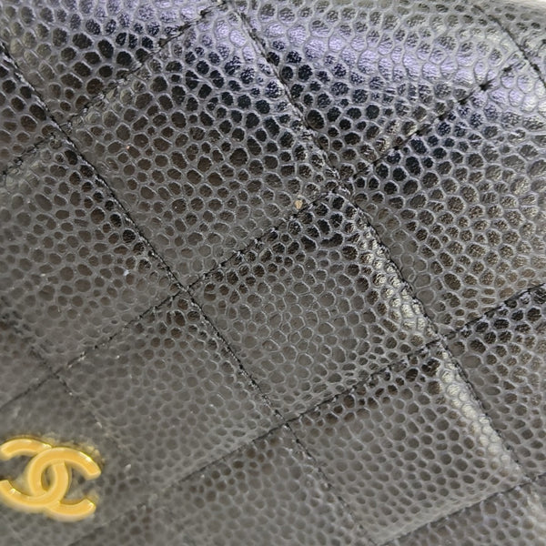 WOC Quilted Grained Calfskin Black
