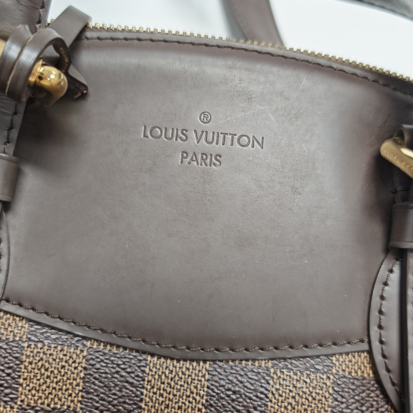 VERONA MM Damier Ebene Coated Canvas Brown