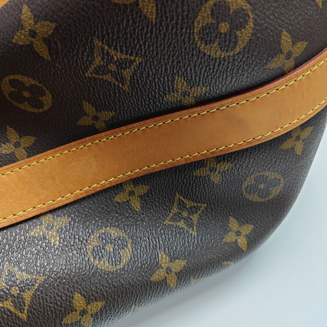 KEEPALL 50 Monogram Coated Canvas Brown