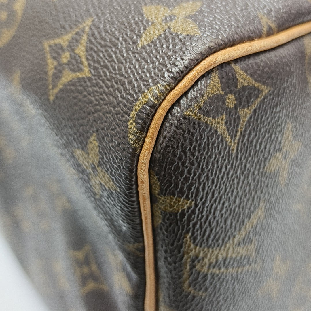 SPEEDY 30 Monogram Coated Canvas Brown