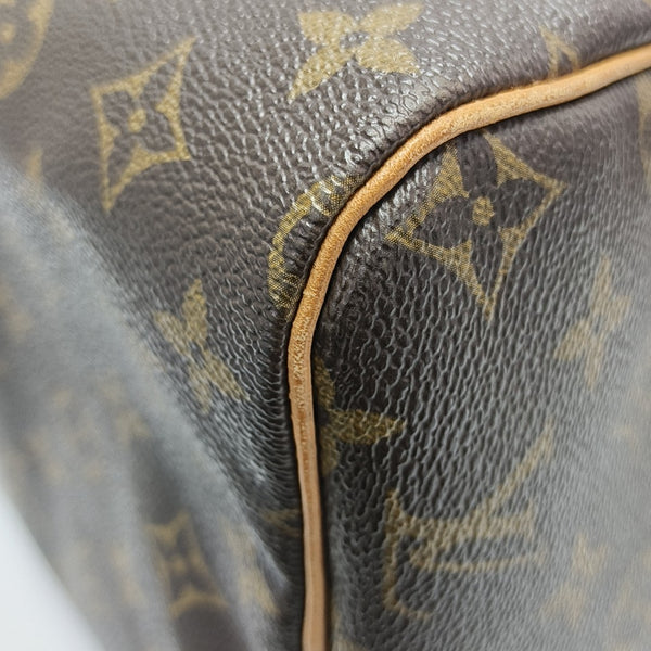 SPEEDY 30 Monogram Coated Canvas Brown