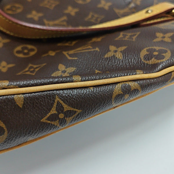 ODEON GM Monogram Coated Canvas Brown