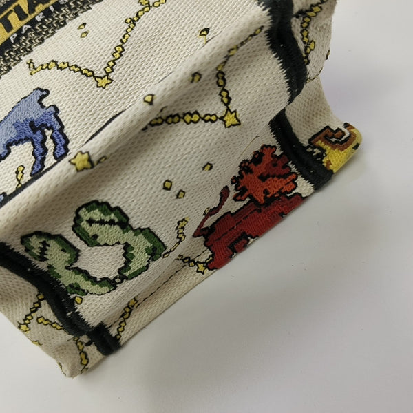 Book Tote Mini Canvas White