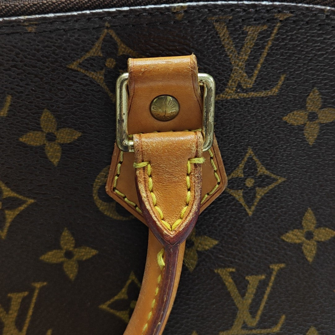 ALMA PM Monogram Coated Canvas Brown