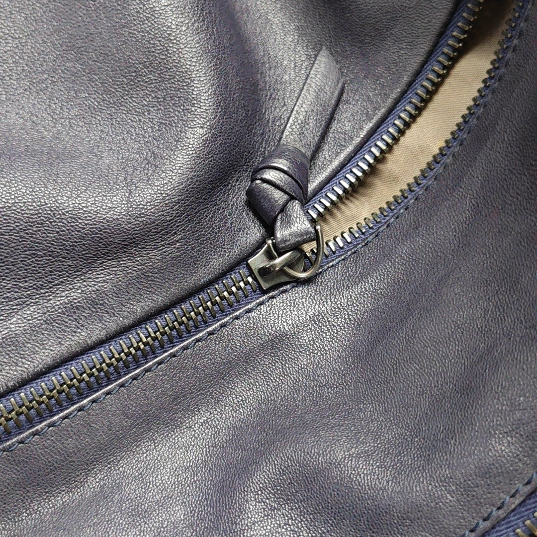 Calfskin Shoulder Bag Purple