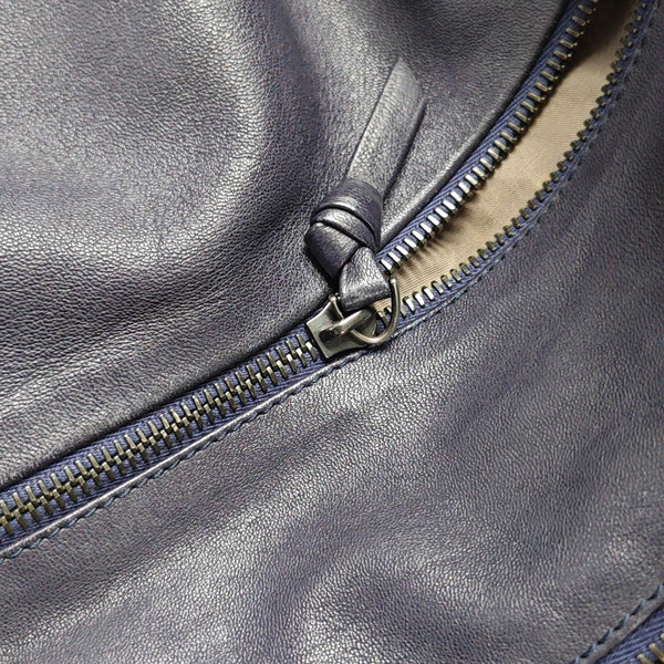 Calfskin Shoulder Bag Purple