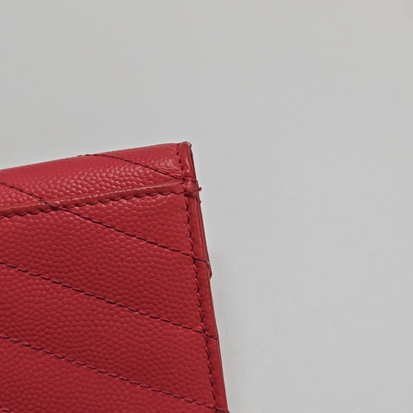 MONOGRAM Chevron Calfskin Pink Wallet
