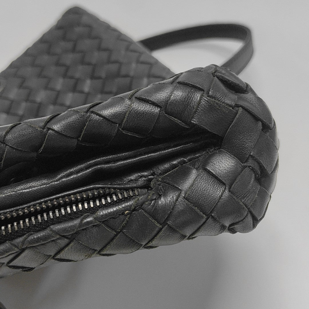 Calfskin Top Handle Bag Black