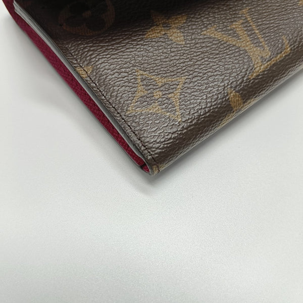 EMILIE Monogram Coated Canvas Brown Wallet