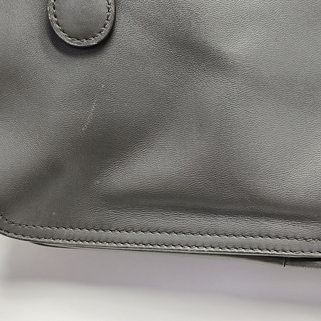 Calfskin Shoulder Bag Gray