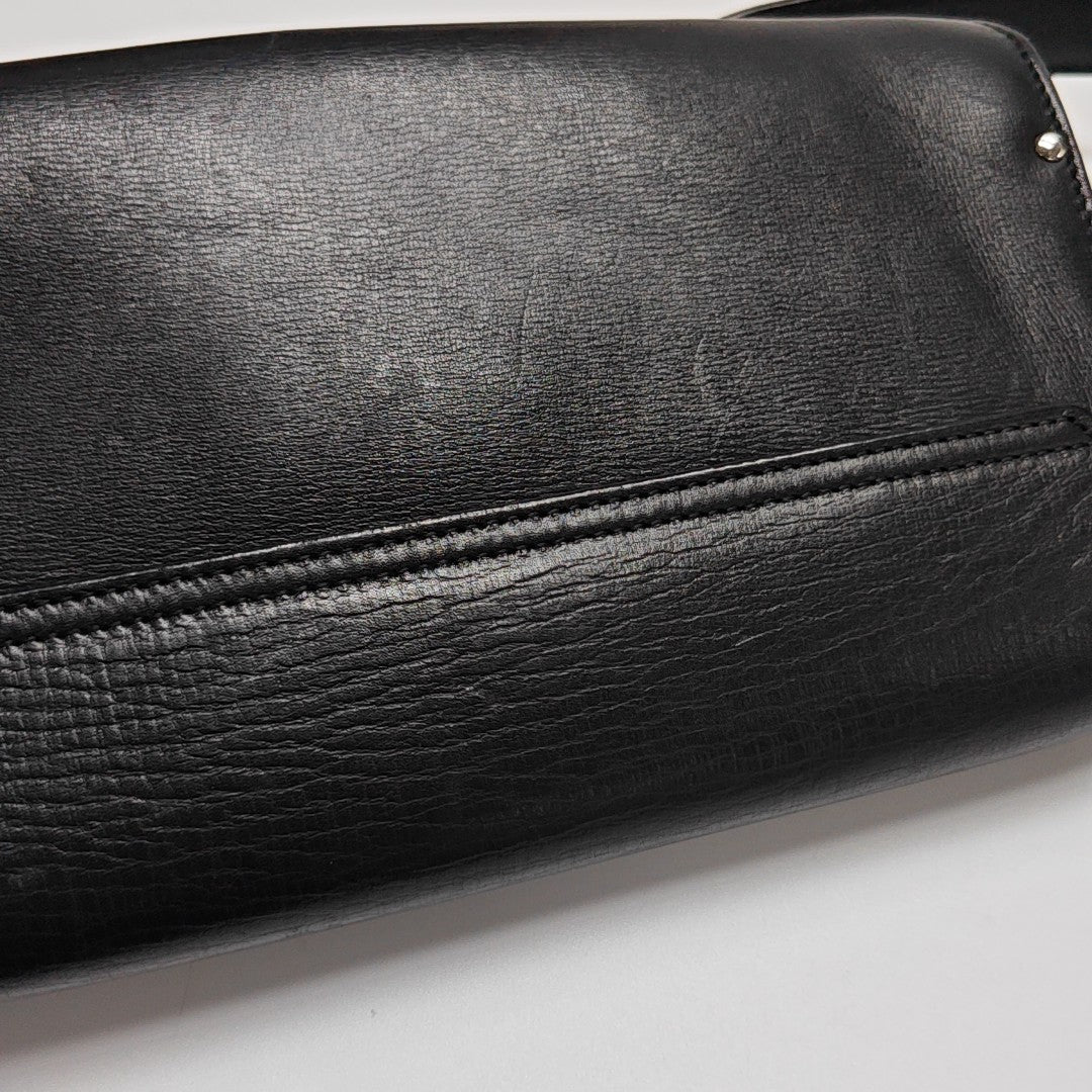 Calfskin Shoulder Bag Black