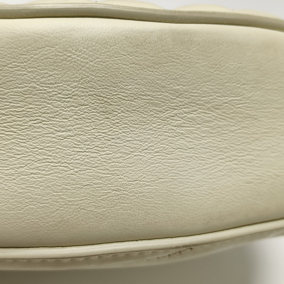 Drew Mini Quilted Calfskin White
