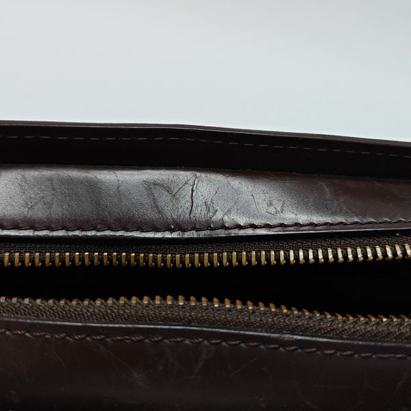 SAINT LOUIS Damier Ebene Coated Canvas Brown