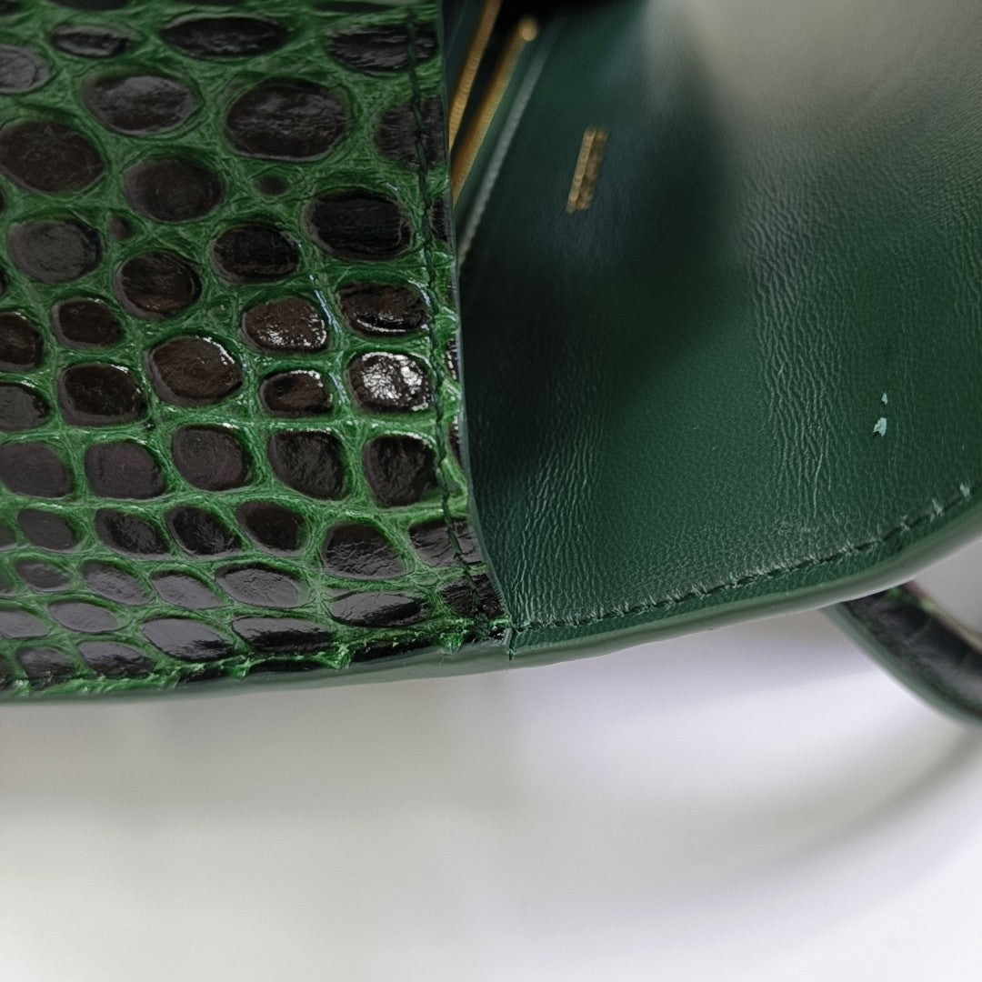 Hourglass S Calfskin Green
