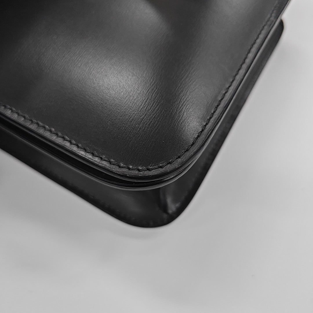 CLASSIC BOX Small Leather Gray