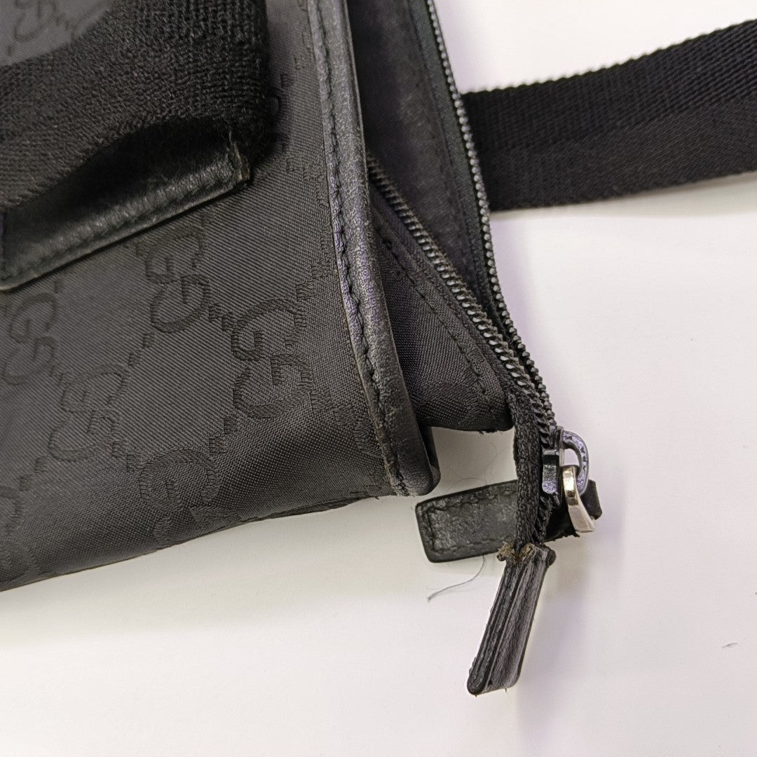 Monogram Canvas Tote Bag Black