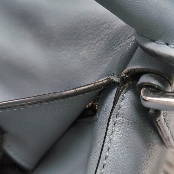 Puzzle Small Calfskin Blue
