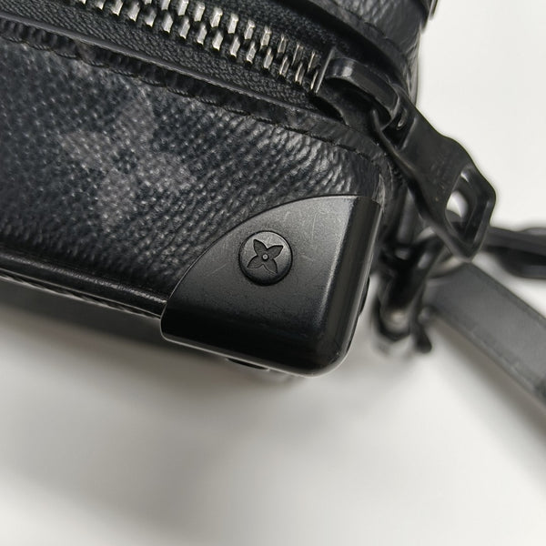 SOFT TRUNK Mini Monogram Coated Canvas Black