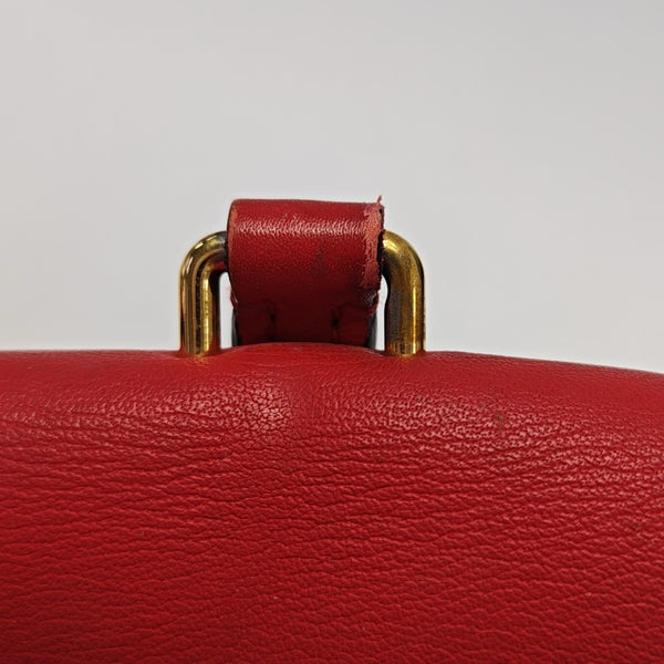 LOCKY BB Monogram Coated Canvas Red