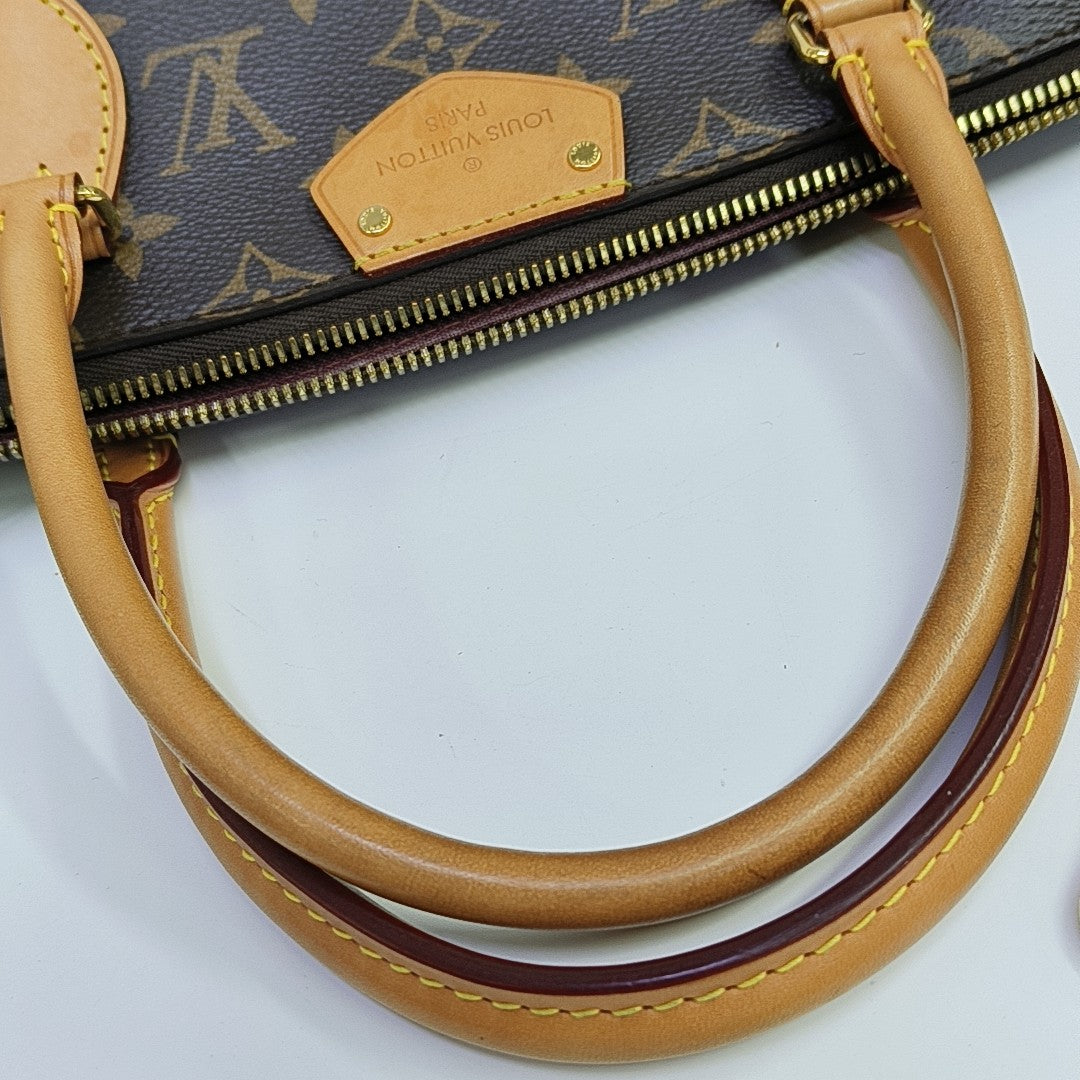TURENNE PM Monogram Coated Canvas Brown