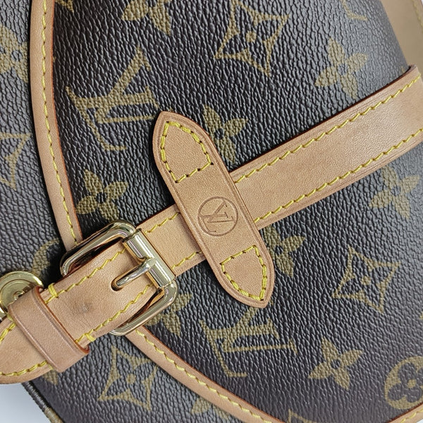 SAUMUR BB Monogram Coated Canvas Brown