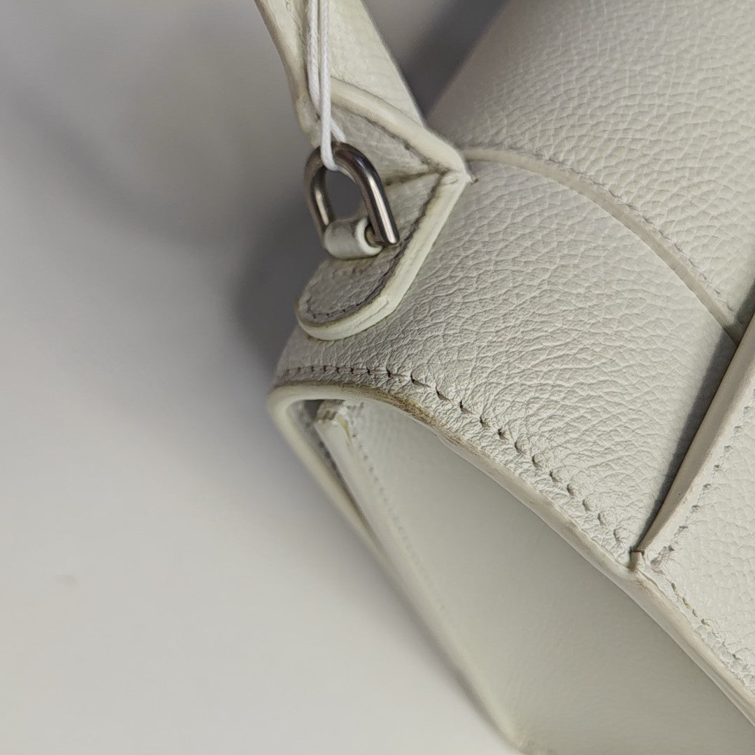 Hourglass S Calfskin White