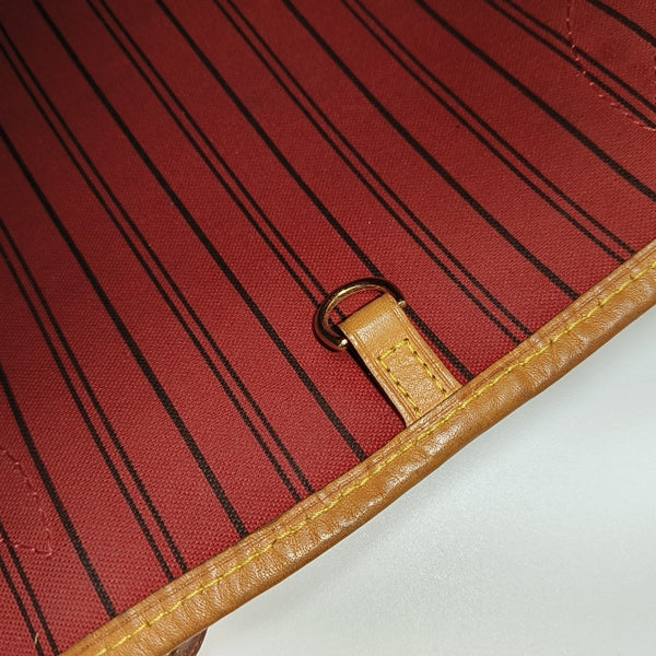 NEVERFULL MM Monogram Coated Canvas Brown