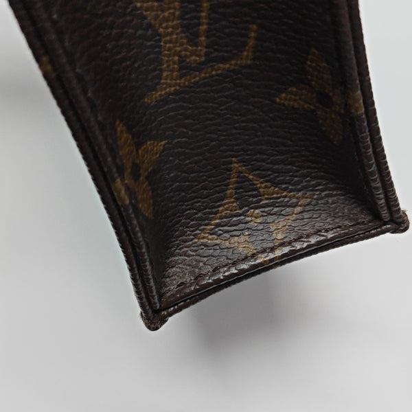 SAC PLAT Mini Monogram Coated Canvas Brown
