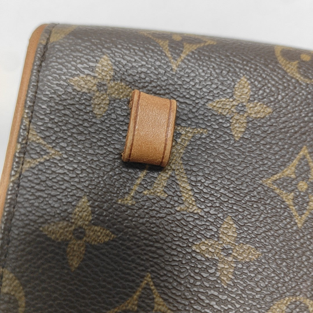 FLORENTINE Monogram Coated Canvas Brown