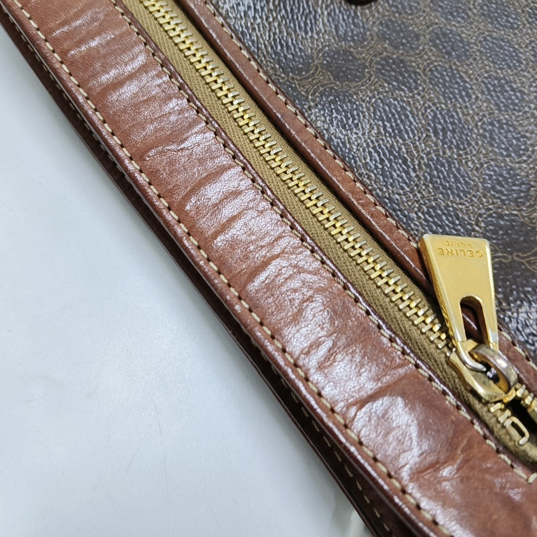 MACADAM CLUTCHES Coated Canvas Brown