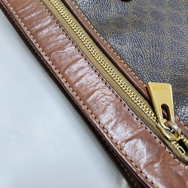 MACADAM CLUTCHES Coated Canvas Brown