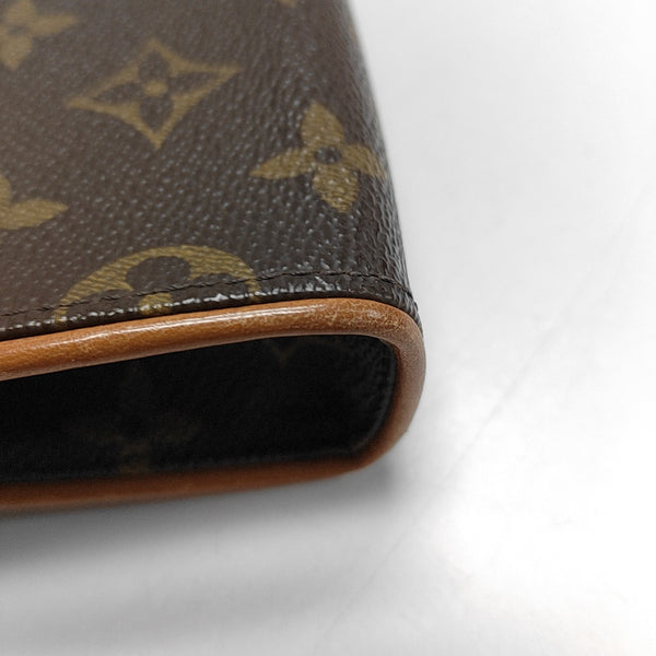 FLORENTINE Monogram Coated Canvas Brown