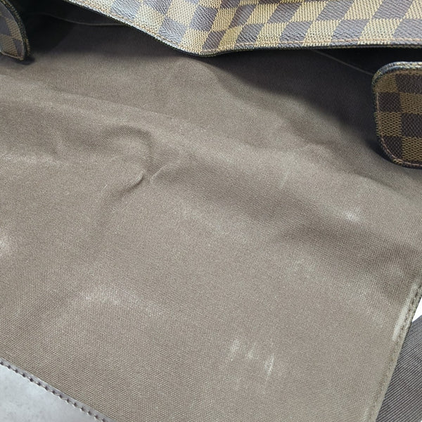 BROADWAY Damier Ebene Coated Canvas Brown