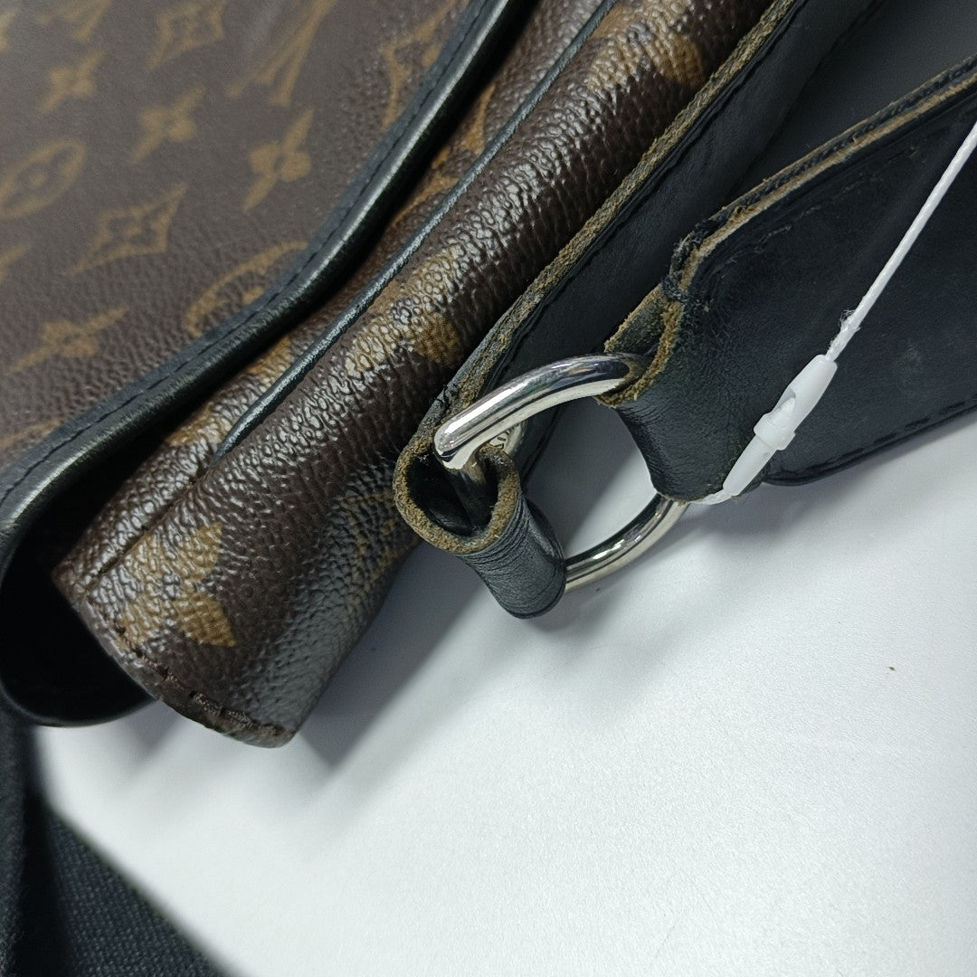 BASS Monogram Coated Canvas Brown