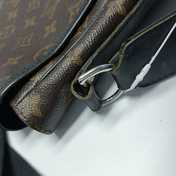 BASS Monogram Coated Canvas Brown
