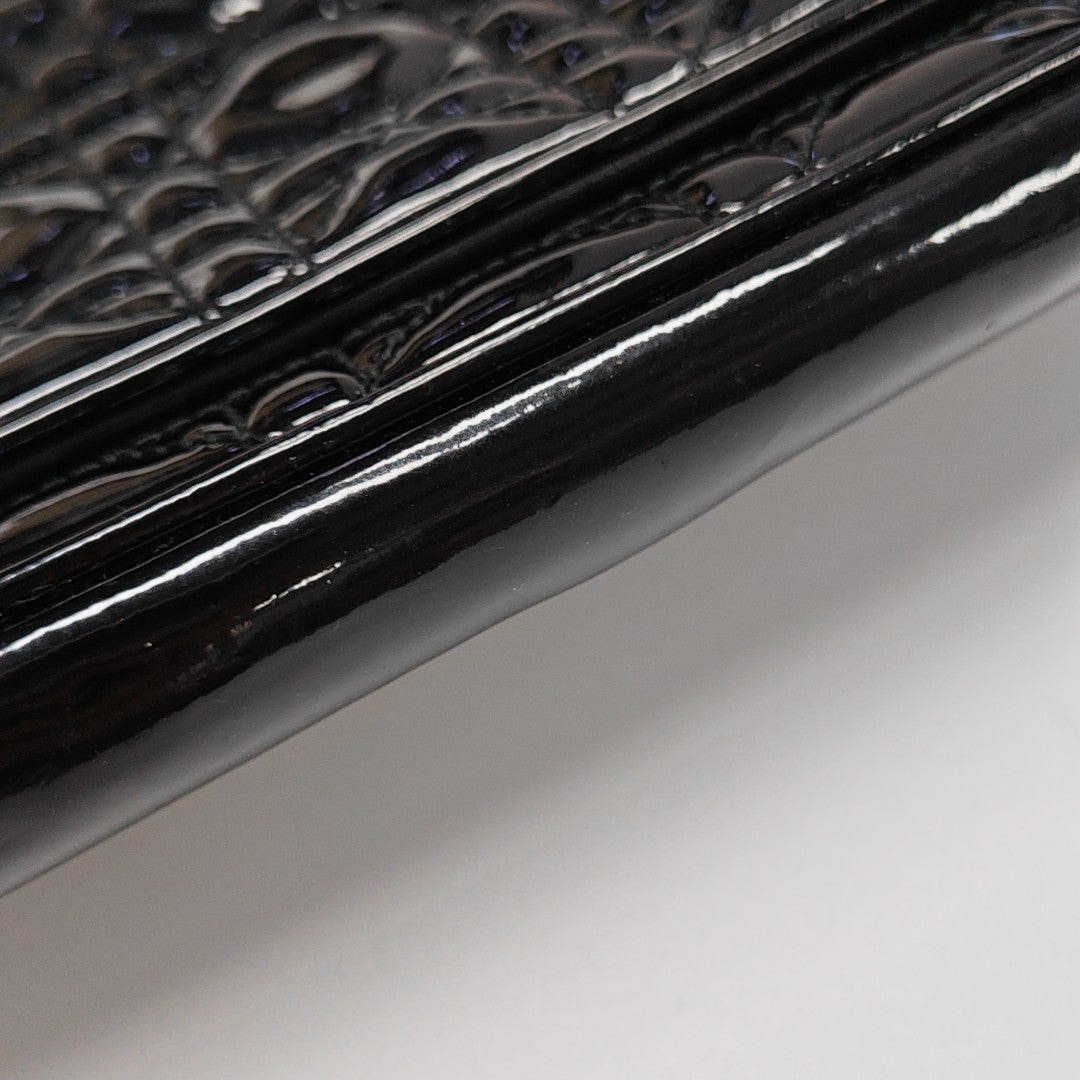 Lady Dior Small Cannage Patent Leather Black