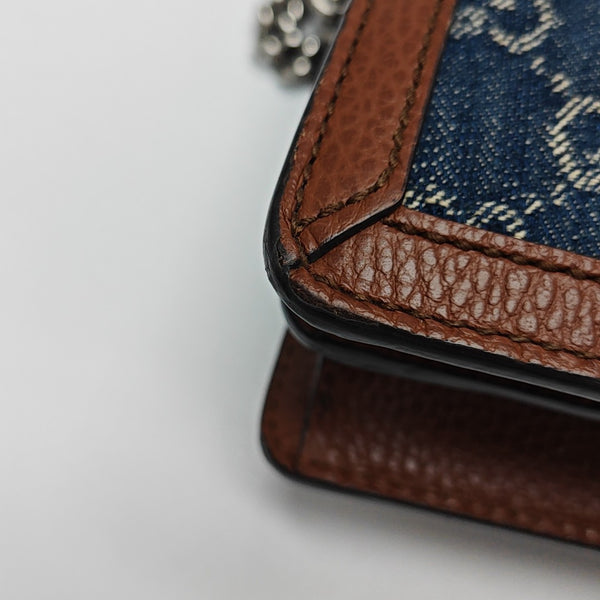 Dionysus Small Monogram Denim Blue
