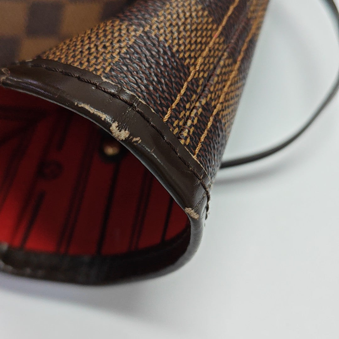 NEVERFULL MM Damier Ebene Coated Canvas Brown