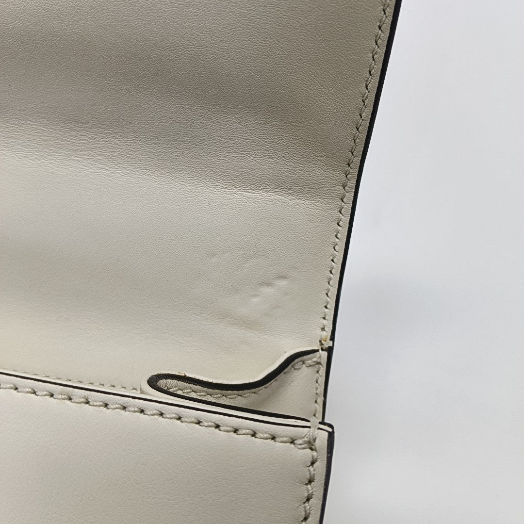 Padlock Small Calfskin White