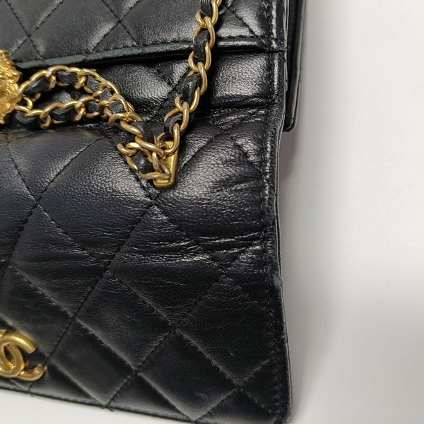 WOC Quilted Lambskin Black