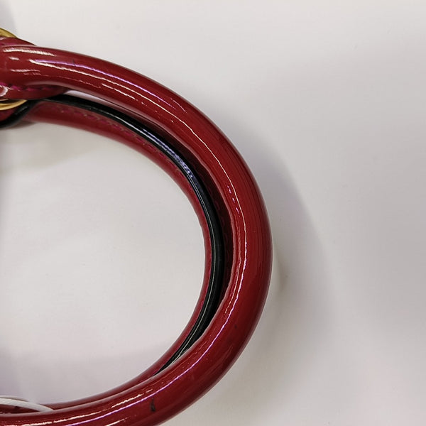 ALMA BB Monogram Patent Leather Red