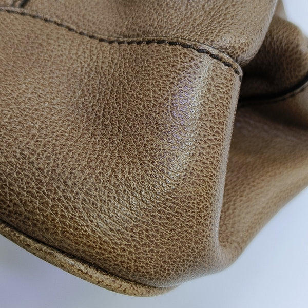 Calfskin Shoulder Bag Brown