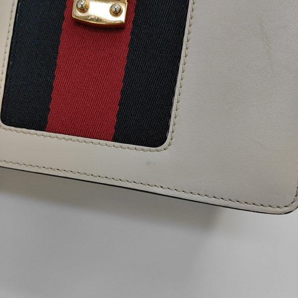 Sylvie Mini Calfskin White