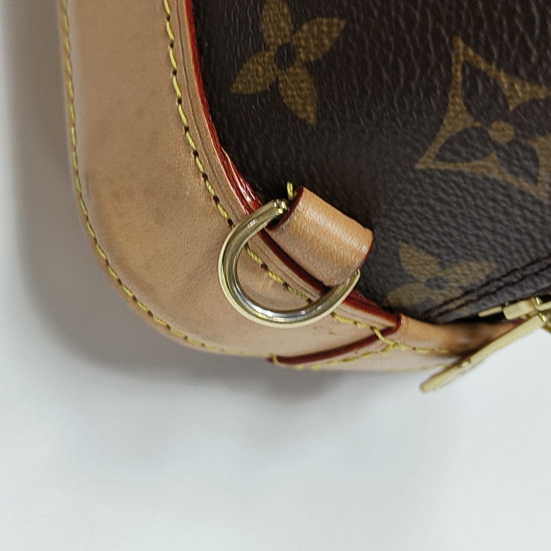ALMA Mini Monogram Coated Canvas Brown