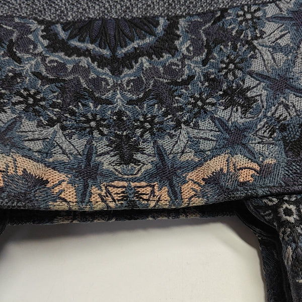 Book Tote Large Canvas Blue