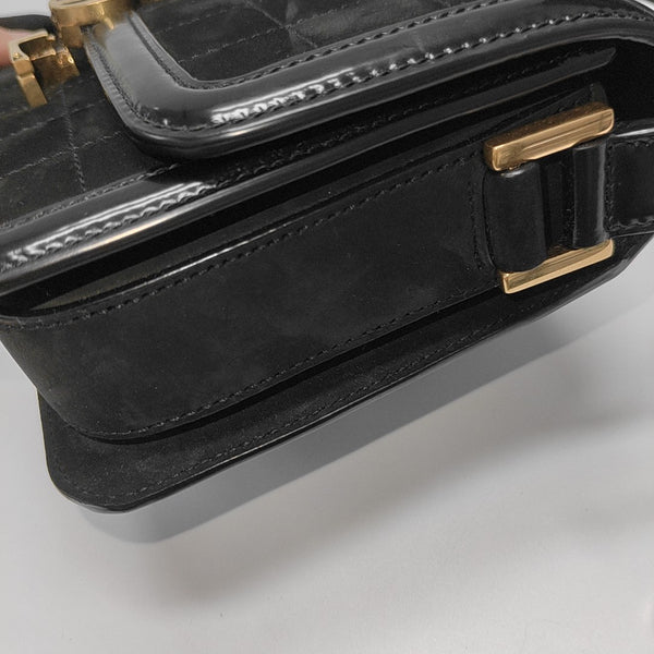 SOLFERINO Small Quilted Calfskin Black
