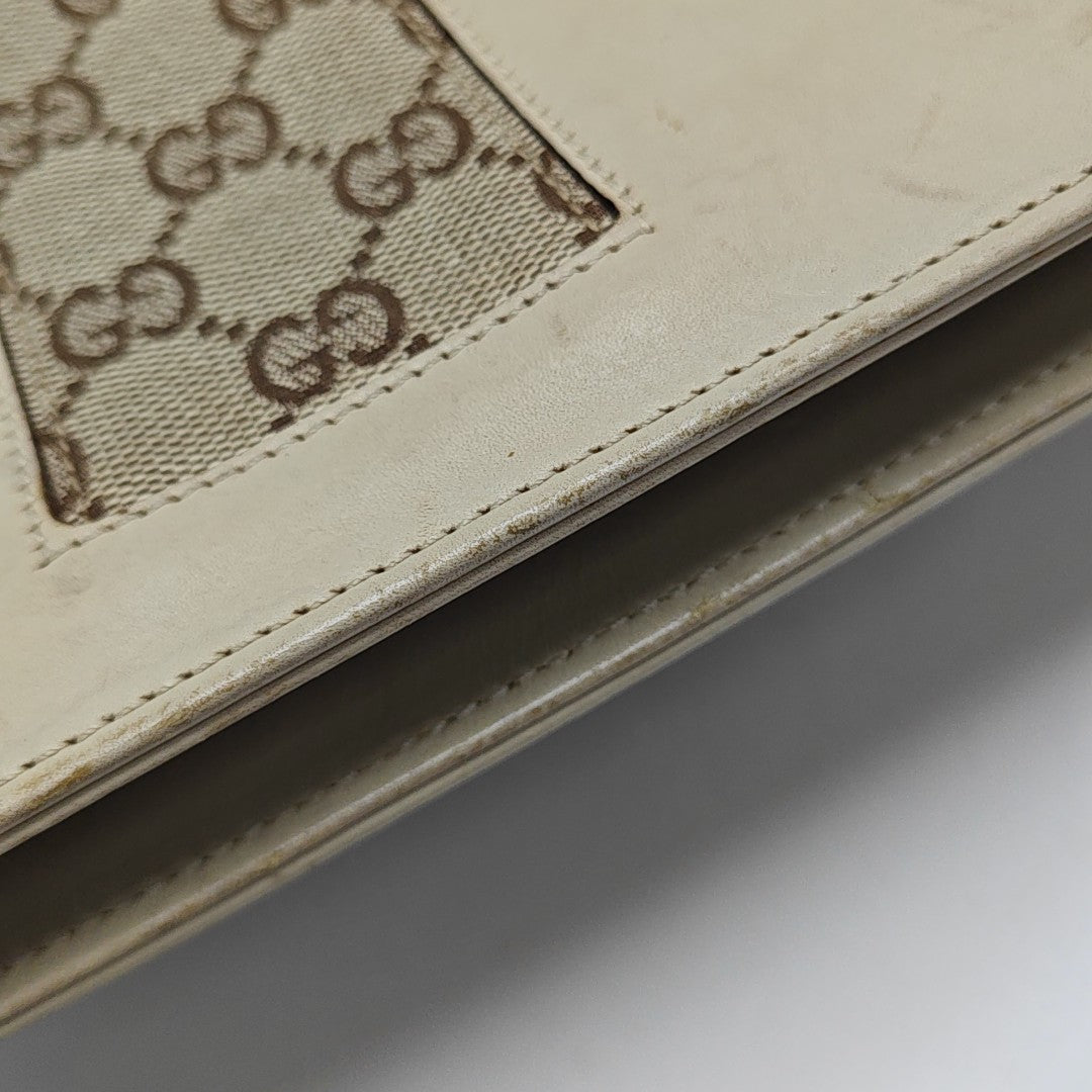 Monogram Calfskin Tote Bag Beige