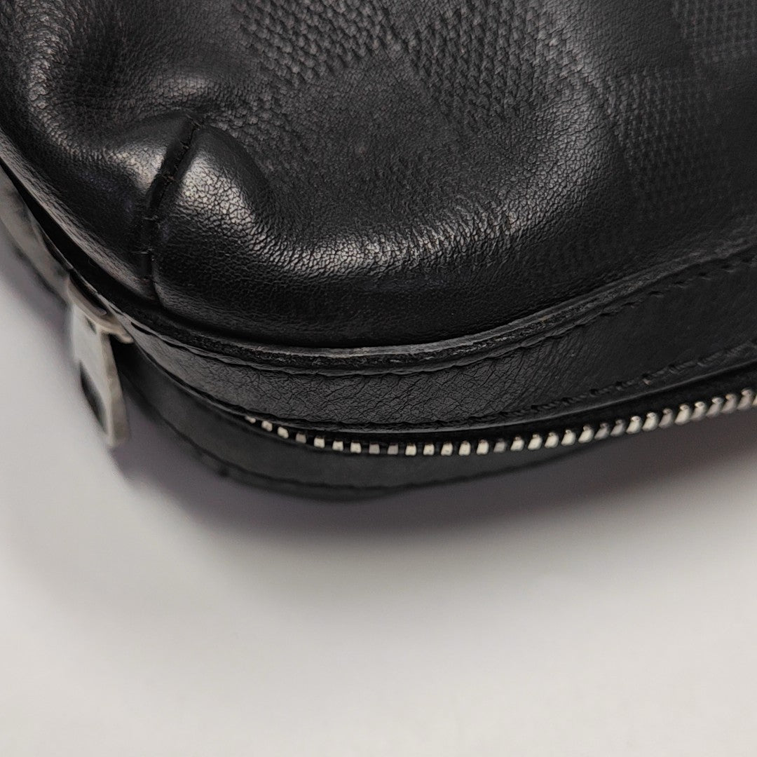 CALYPSO Damier Graphite Calfskin Black