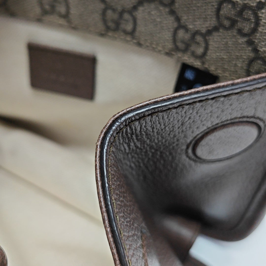 Neo Vintage Small Monogram Coated Canvas Beige