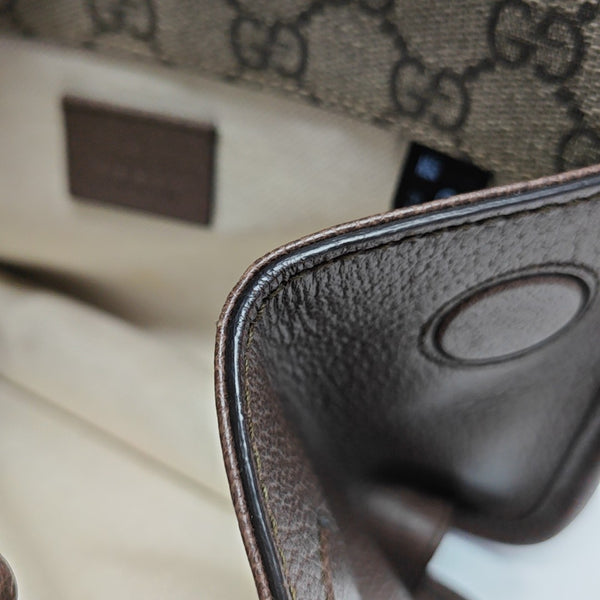 Neo Vintage Small Monogram Coated Canvas Beige
